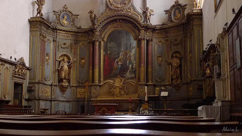 P1240010.JPG - Retable de l'église Sainte-Marie, ancien couvent des Jacobins