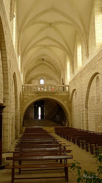 P1290007.JPG - La nef de l'église abbatiale de Chancelade